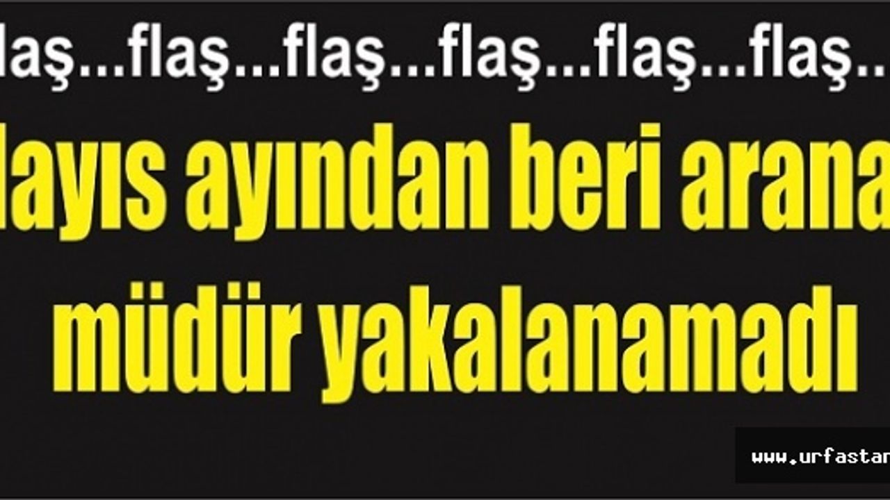 Şanlıurfa eski İl emniyet müdürü firarda!