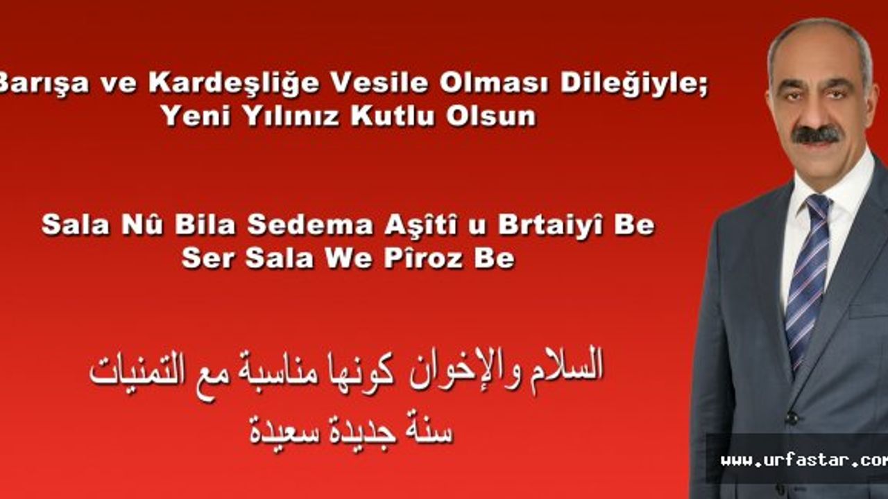 Hilvan Belediye Başkanı Bayık'tan Yeni Yıl Mesajı