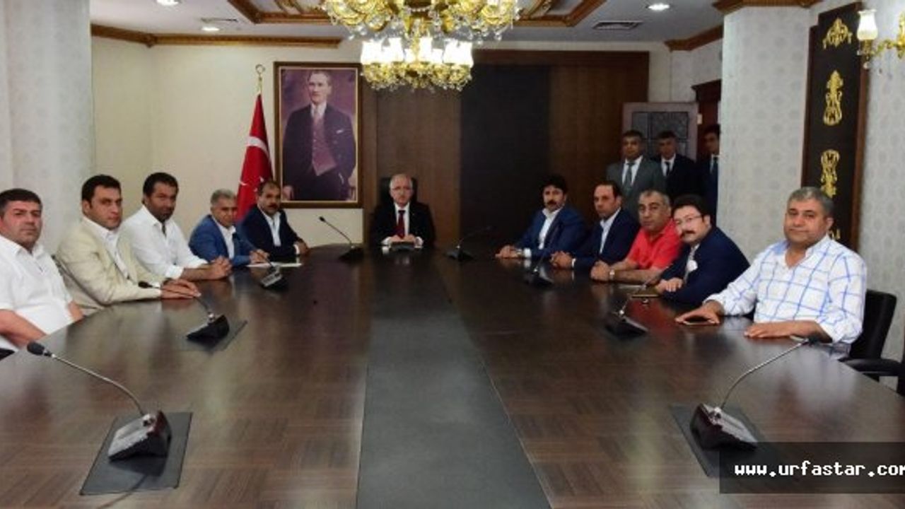 Şanlıurfaspor Vali Tuna’yı ziyaret etti