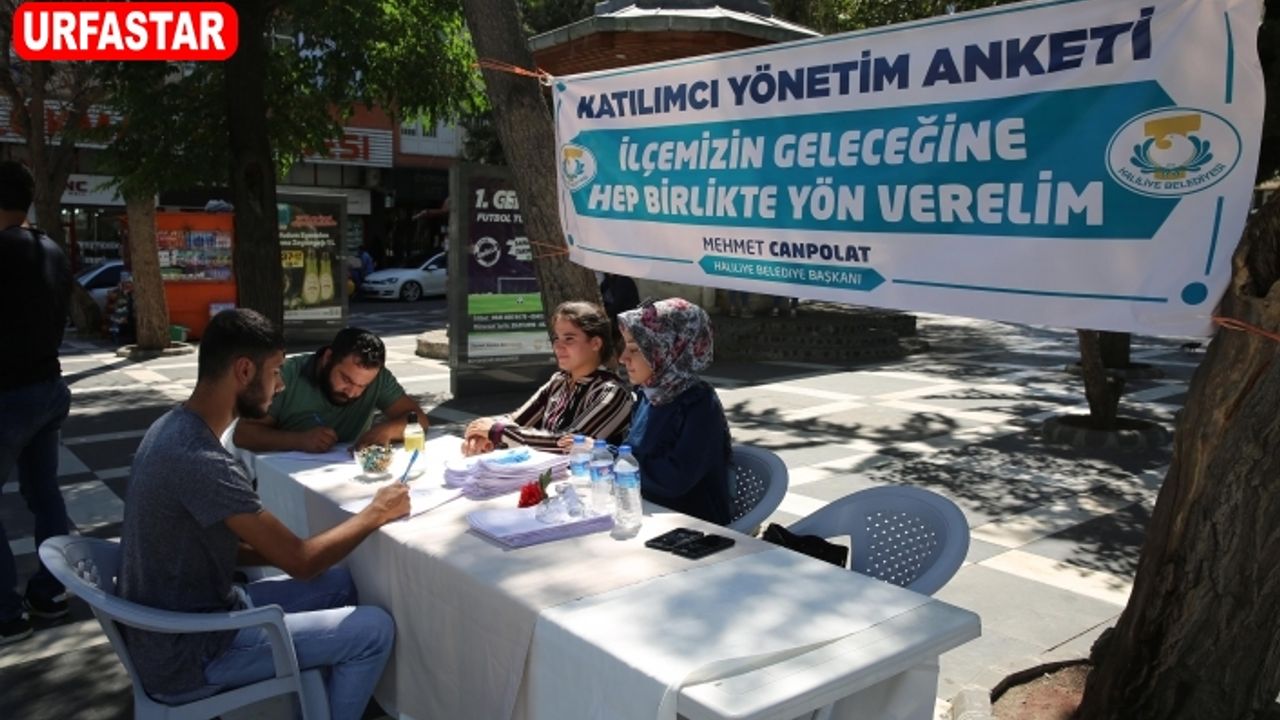 Haliliye'ye neler yapılabilir? İlçe halkına soruldu...
