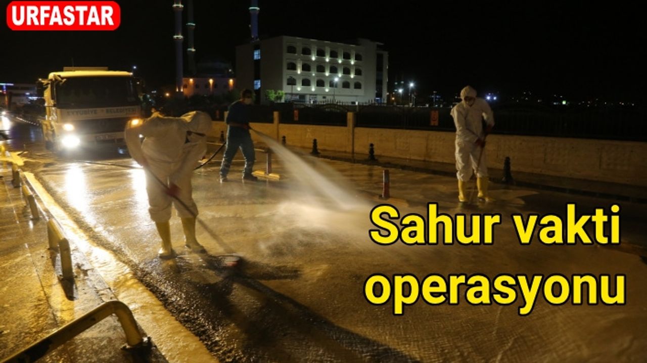 Eyyübiye Belediyesi ilçedeki hastaneyi dezenfekte etti