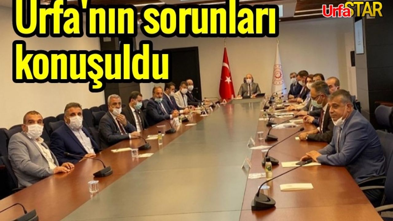 Urfa heyeti Bakan'la görüştü...