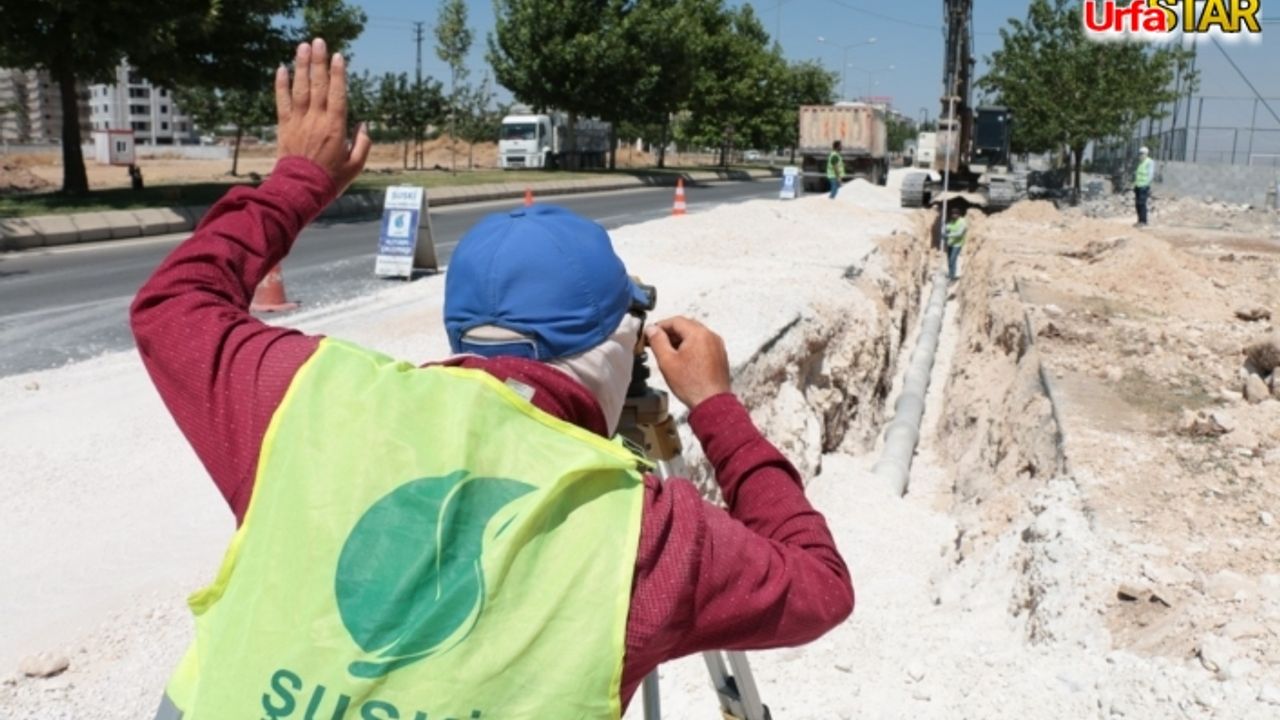 ŞUSKİ'nin hat döşeme çalışmaları sürüyor