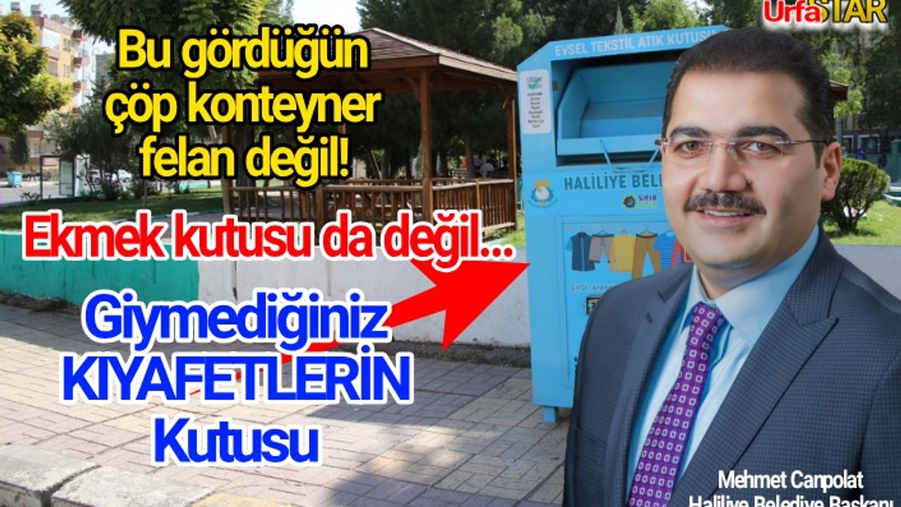 Haliliye Belediyesi bir ilke daha imza attı...