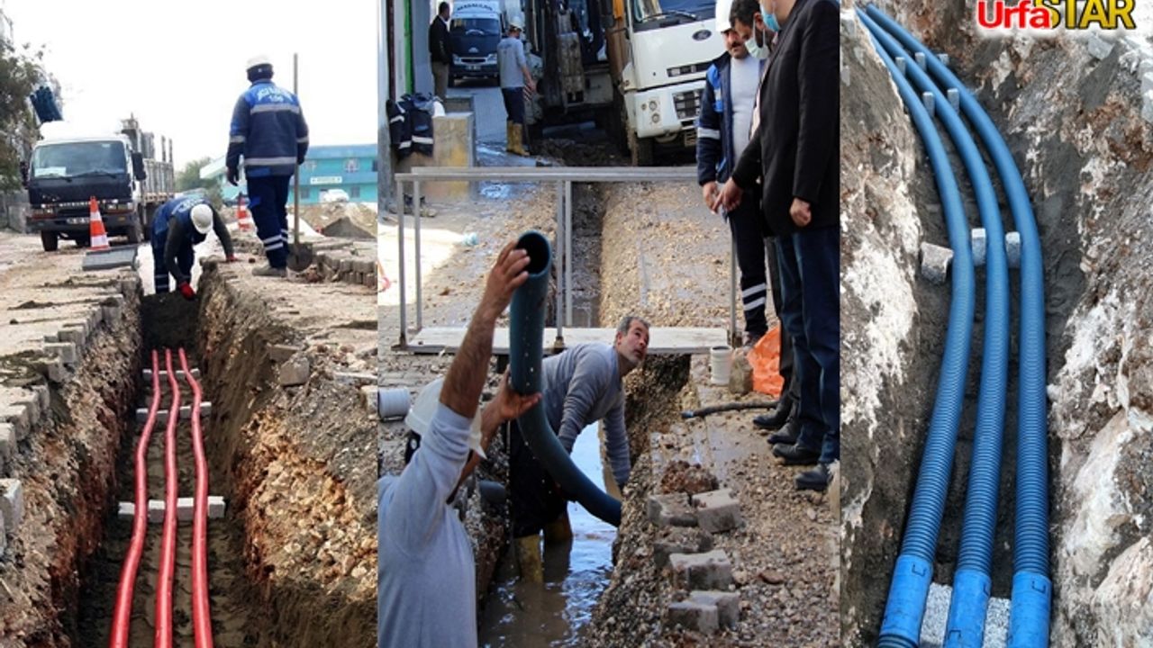 Eyyübiye'de elektrik hatları yeraltına çekiliyor