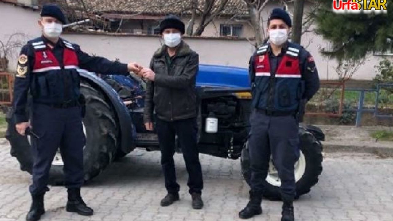Manisa'da çalınan traktör Urfa'da bulundu