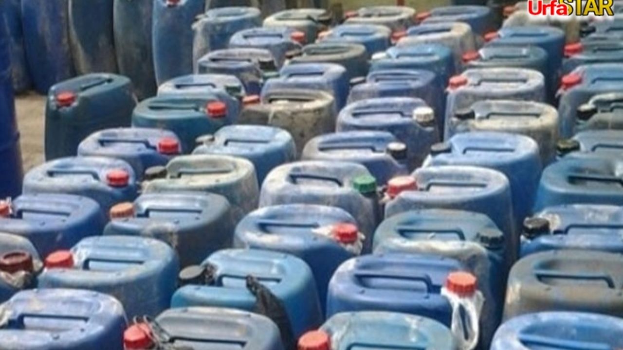 Urfa'da 12 bin 800 litre kaçak yakıt ele geçirildi
