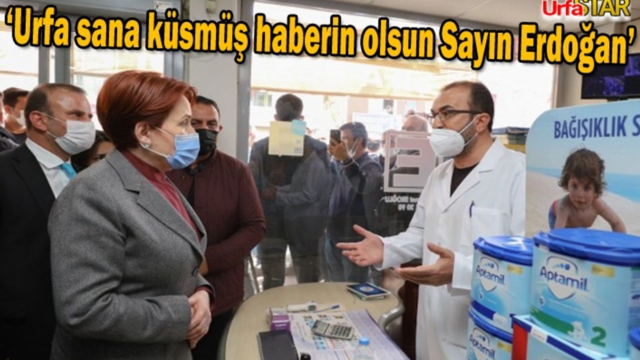 Urfa'ya gelen Akşener'den flaş açıklamalar!