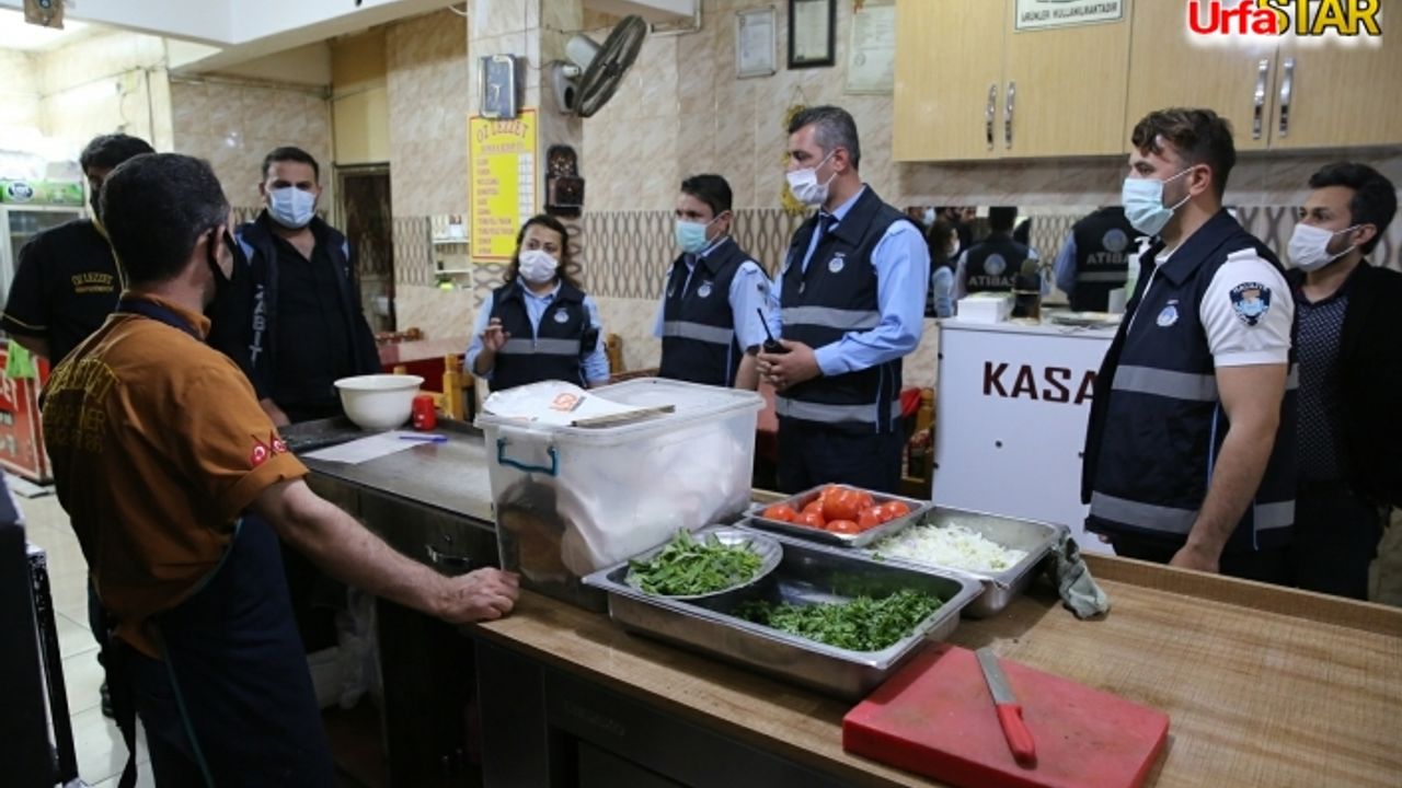 Haliliye Belediyesi paket servis yapan mekanları denetledi