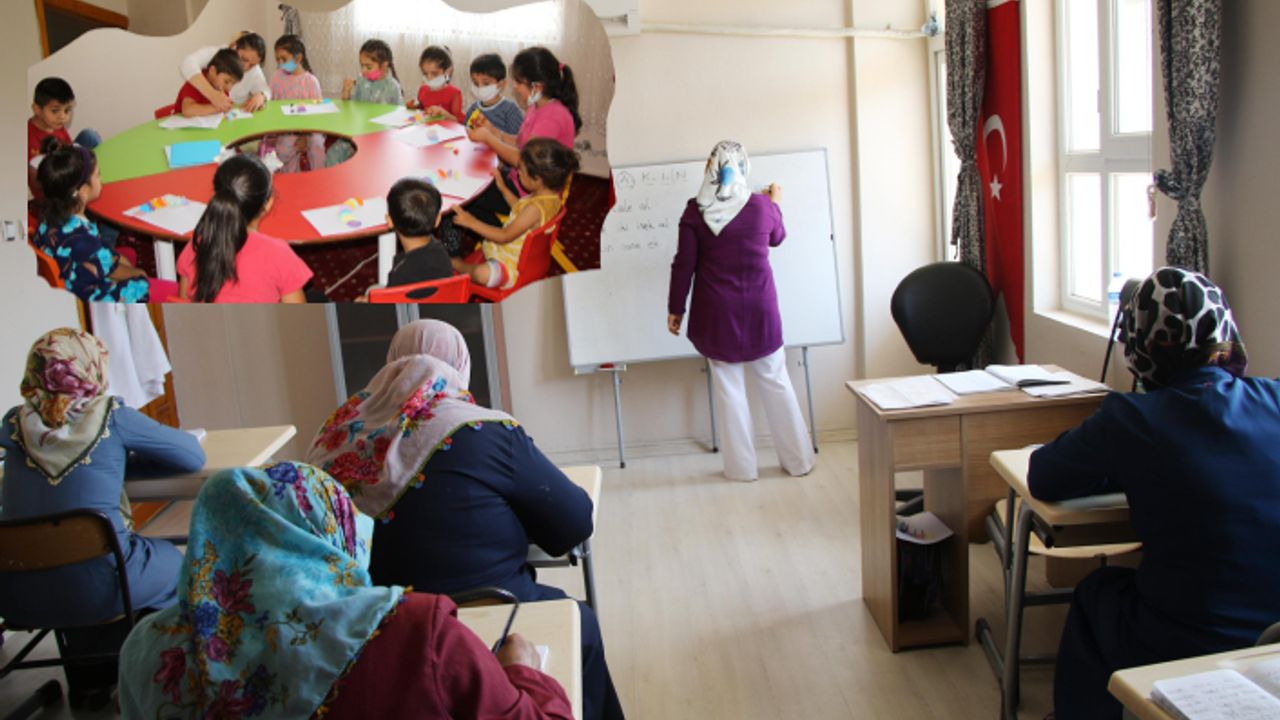 Anneler ayrı çocuklar ayrı eğitim alıyor