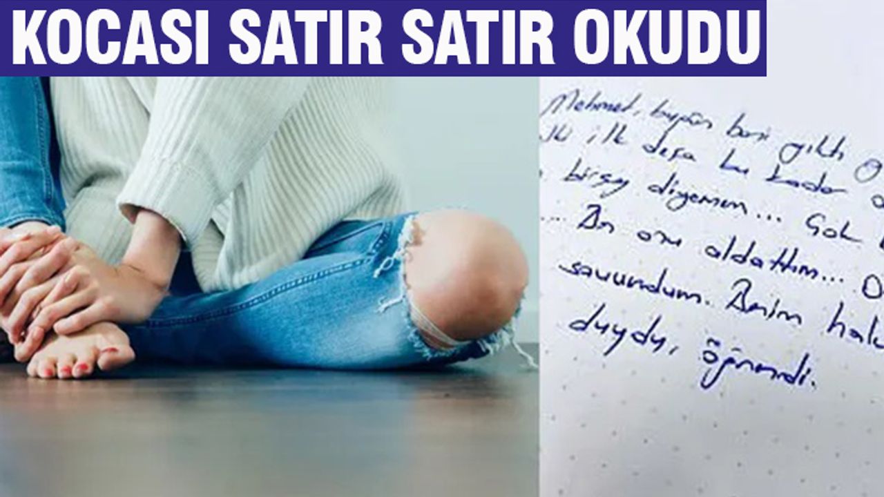 Kocasını aldatan kadını, günlüğü ele verdi!