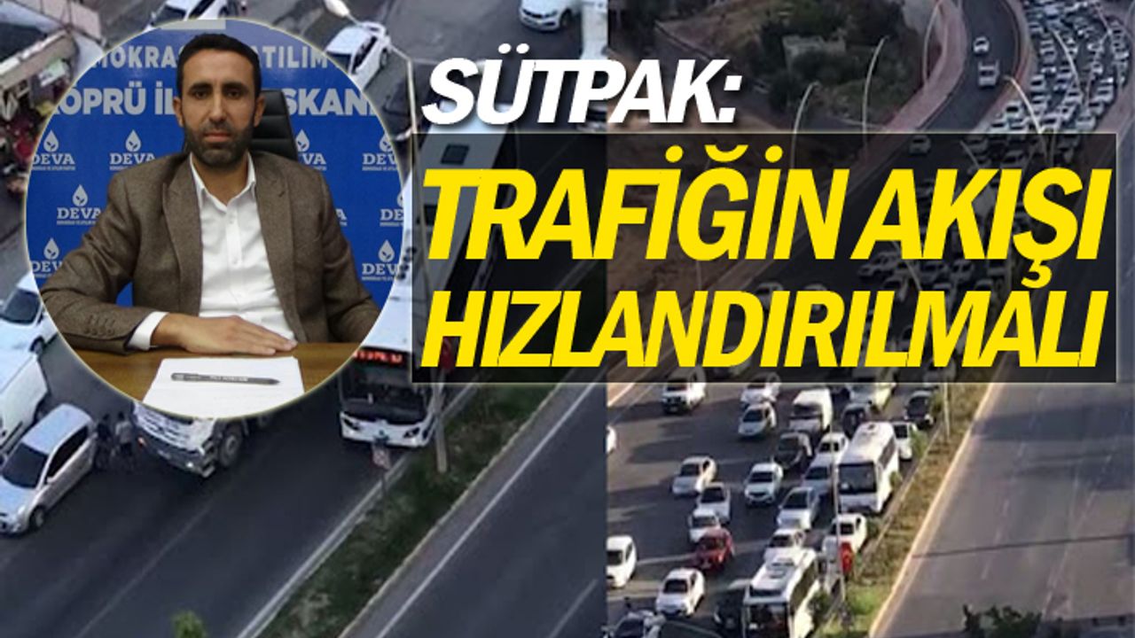 Tıkanan Karaköprü yolları için önerilerinde bulundu