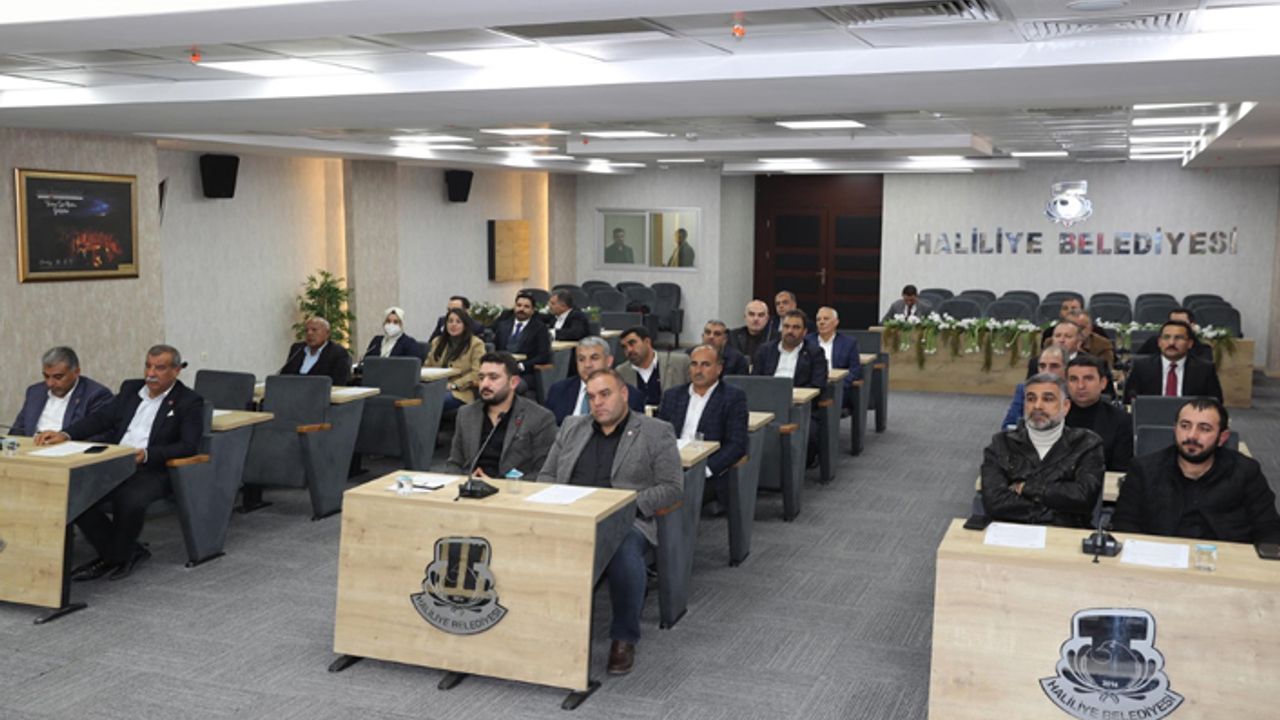 Haliliye'de yılın son toplantısı yapıldı