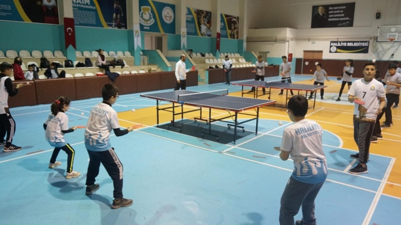 Haliliyeli gençlerden kış spor oyunların yoğun ilgi