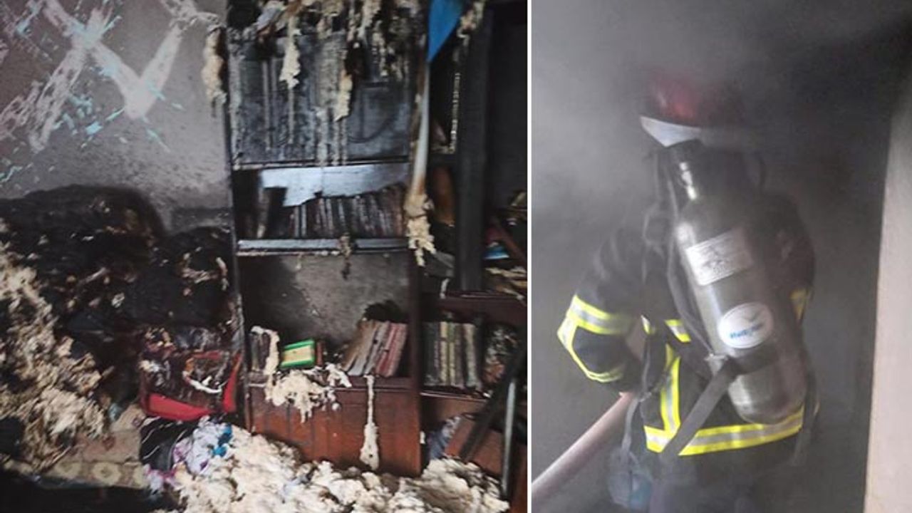 Suruç’ta bir ev alevlere teslim oldu