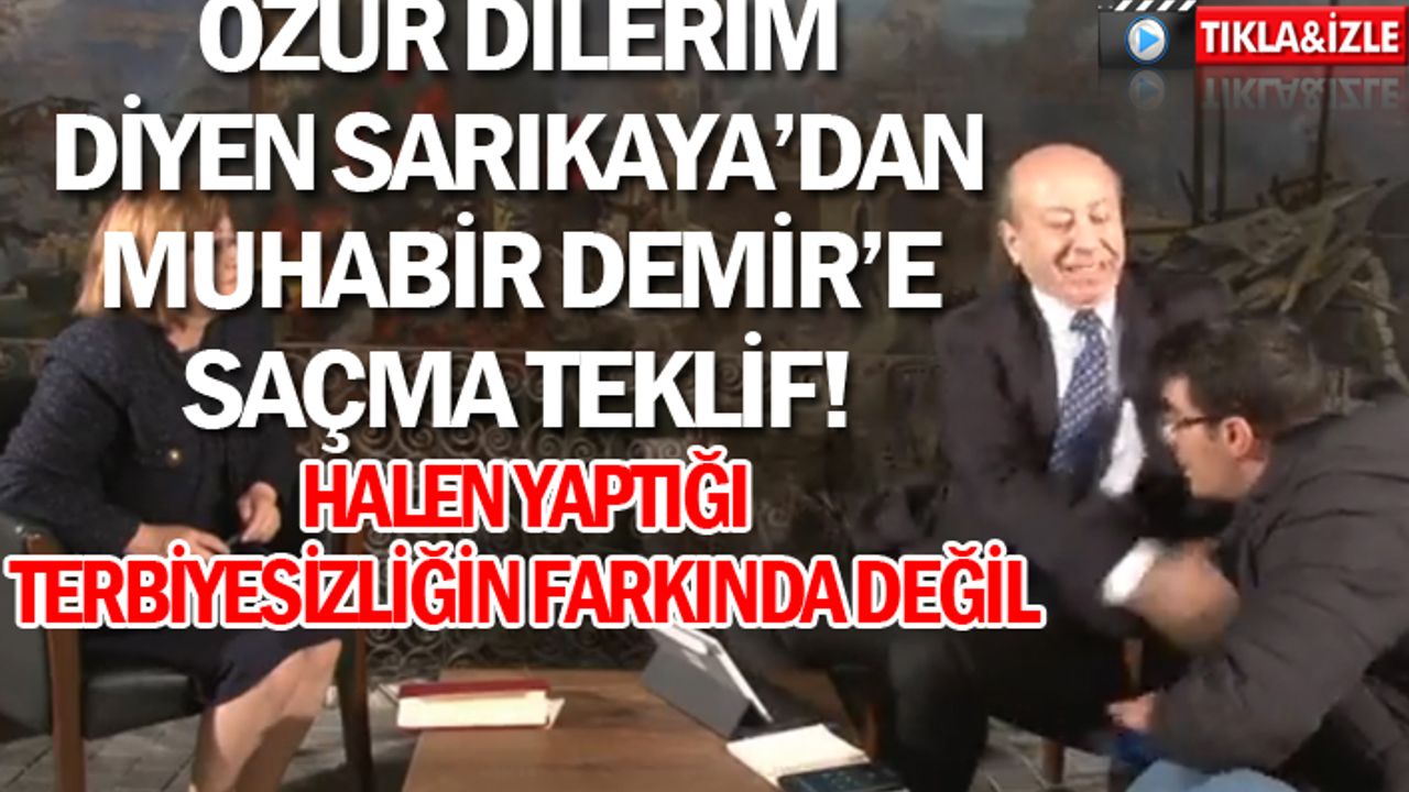 Tokat atan Sarıkaya bakın muhabire ne teklif etti?