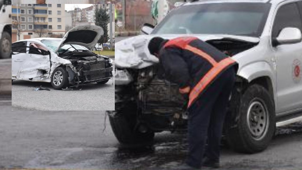 Urfa Valiliği'nin zırhlı aracı kaza yaptı