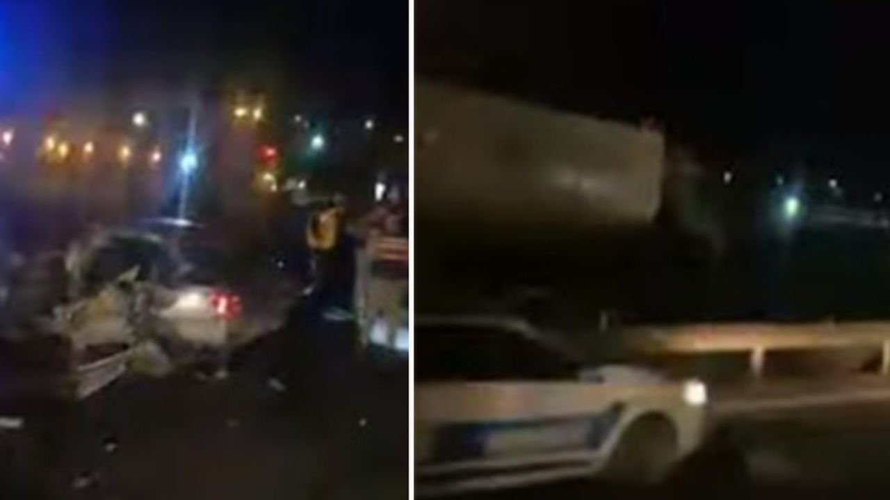 Urfa'da otomobil ile TIR kafa kafaya çarpıştı