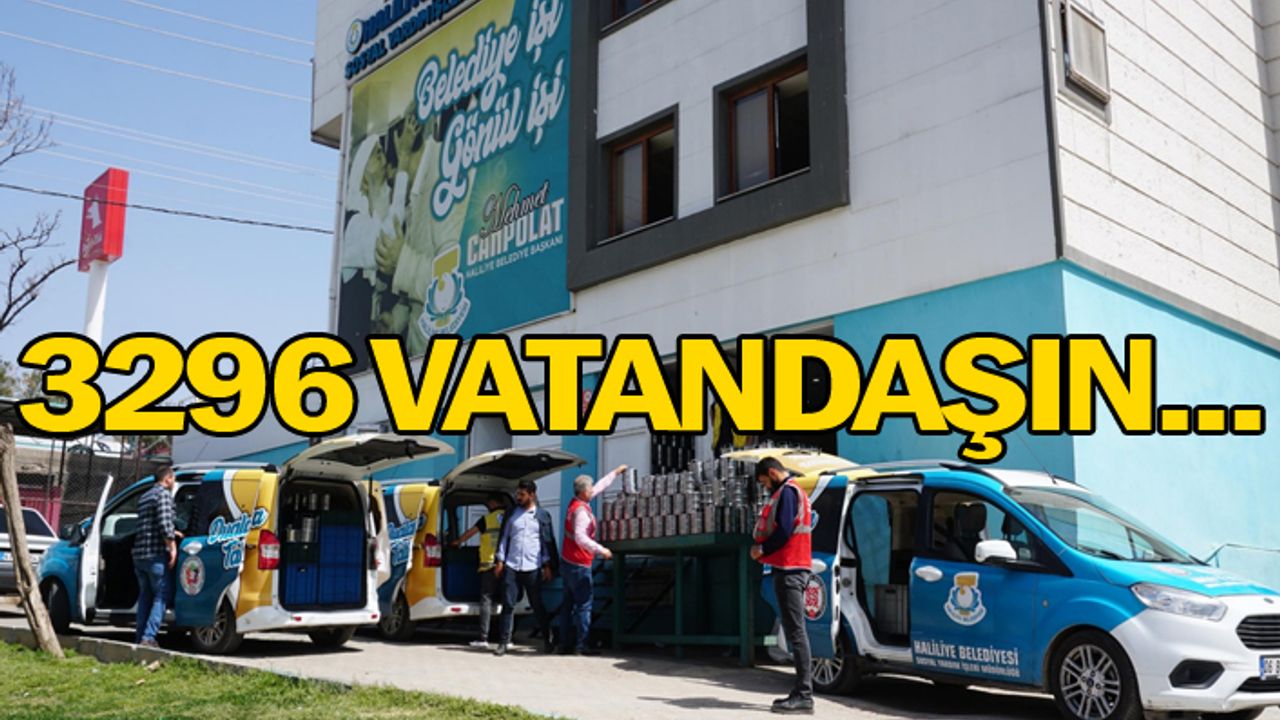 İftar yemeğini Haliliye Belediyesi karşılıyor