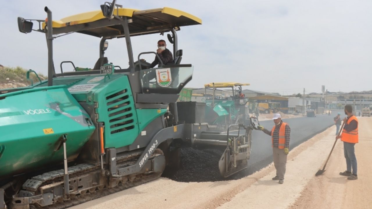 Kuzey-Batı çevre yolunun bağlantı noktası asfaltlandı