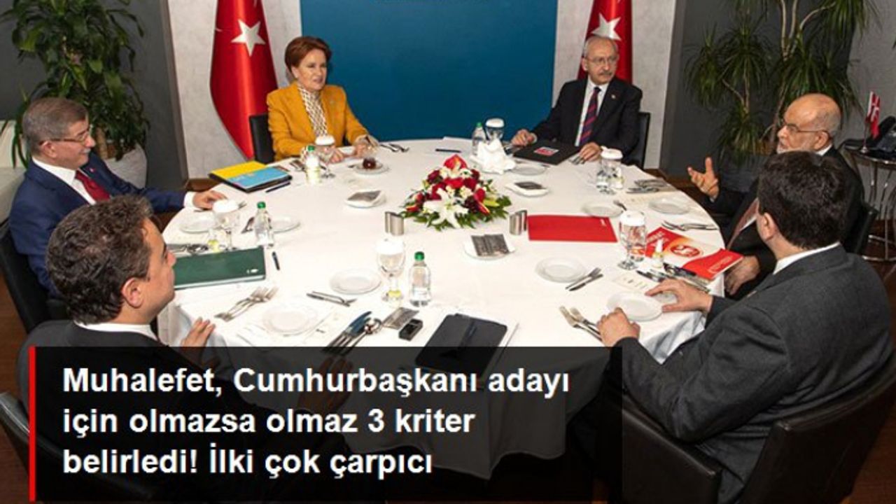 6'lı ittifak adayında şu özelliği arayacak