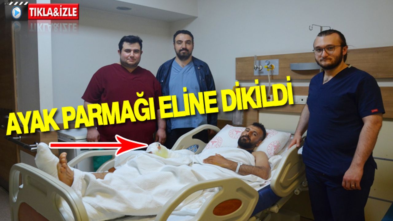 İş kazası geçiren işçiye başarılı operasyon