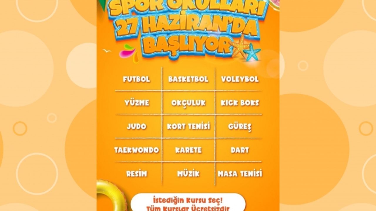 Büyükşehir Spor Okulları Başlıyor
