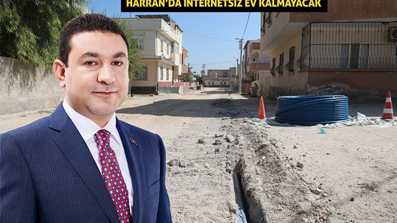 Harran'da İnternet Alt Yapı Çalışmaları Devam Ediyor