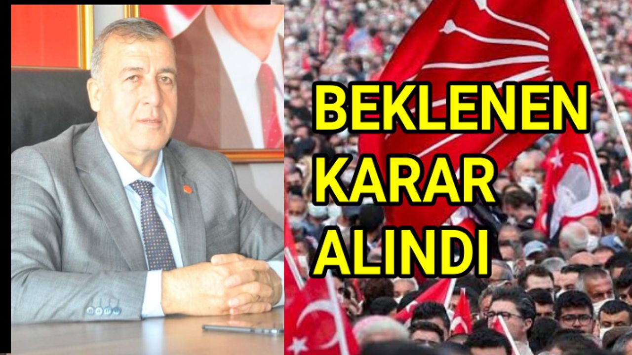 CHP'nin Urfa Teşkilatında flaş karar...