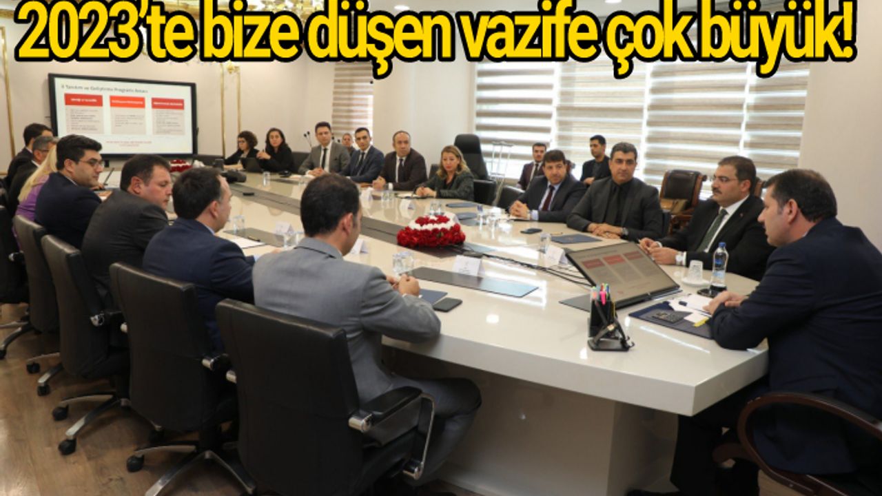Yeni yıla sayılı günler kala Urfa Valiliğinde önemli toplantı