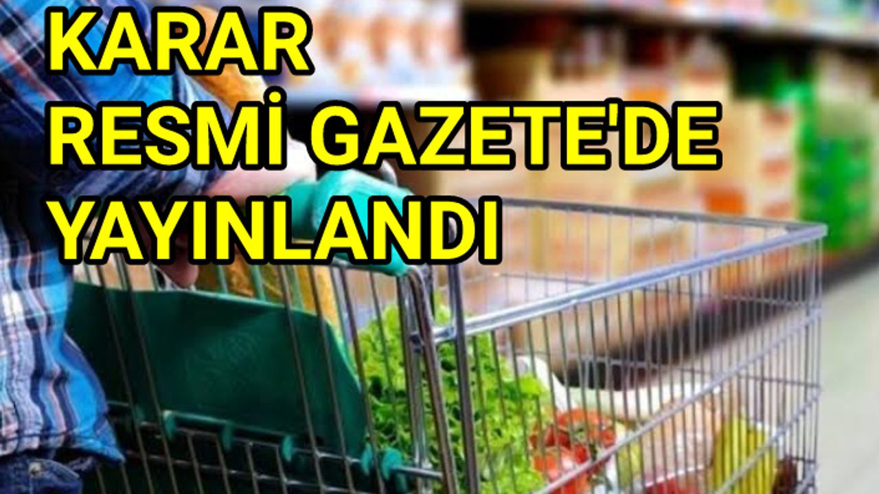 Zincir marketlerle ilgili yeni karar!