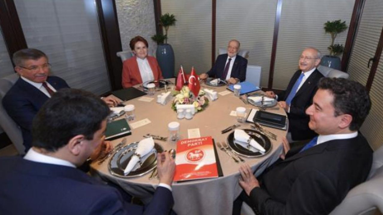 Adayları bir türlü açıklanmayan altılı masa Erdoğan'ın adaylığına itiraz etti