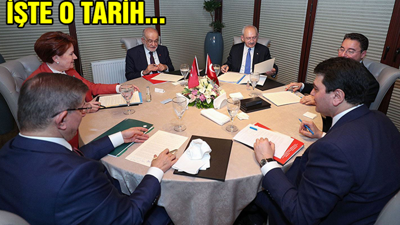 Altılı Masanın Cumhurbaşkanı adayı belli oluyor