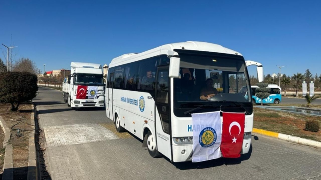 Urfa'dan bir yardım tırı daha yola çıktı