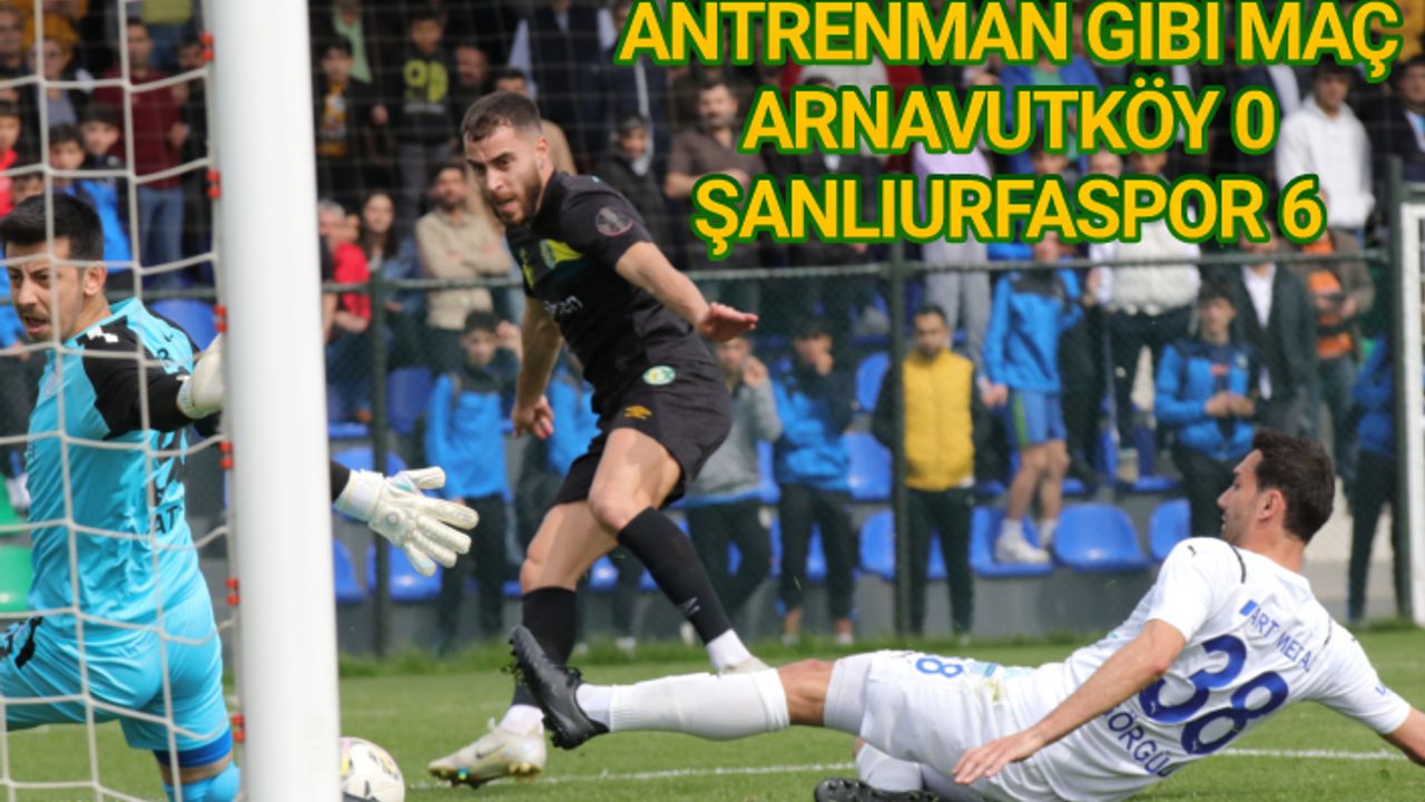 Şanlıurfaspor'dan 6-0'lık galibiyet