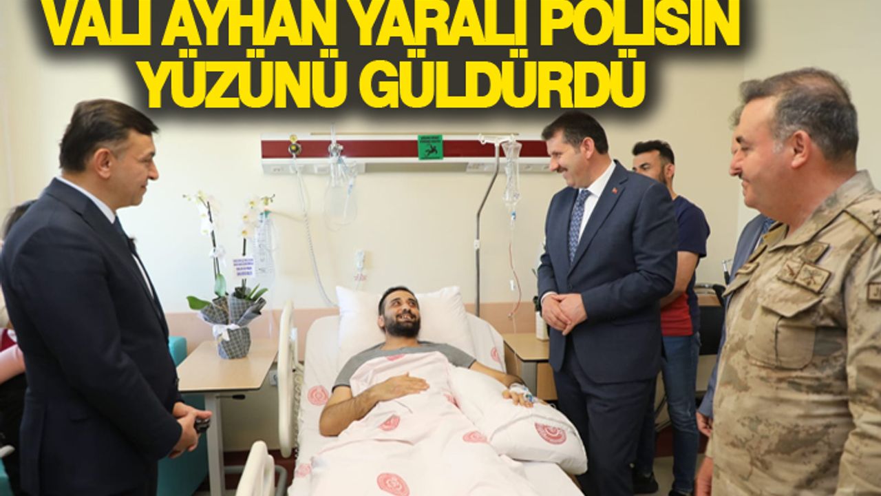 Tedavi gördüğü hastanede ziyaret ettiler