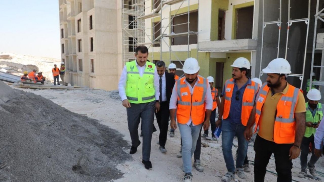 Urfa'da TOKİ konutları yükselmeye devam ediyor