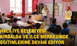 Haliliye Belediyesi kırsalda ve ilçe merkezinde eğitimlerini sürdürüyor