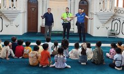 Kur-an kursuyla birlikte trafik eğitimi verildi