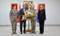 Avkıran, tebriğe gelen Aksoy ve heyetini ağırladı