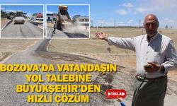 BOZOVA’DA VATANDAŞIN YOL TALEBİNE BÜYÜKŞEHİR’DEN HIZLI ÇÖZÜM
