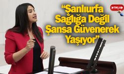 Dilan Kunt Ayan Urfa'nın sağlık sorunlarını gündeme getirdi