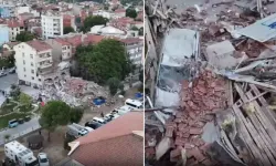 Depremin etkisi gün ağarınca ortaya çıktı