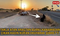 Suruç'taki kazada mucize kurtuluş