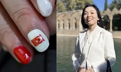 Japon Prenses tırnaklarına Türk Bayrağı kazıdı