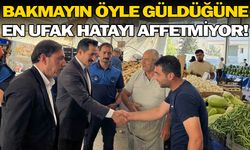 Bir pazarcı yerinden oldu...