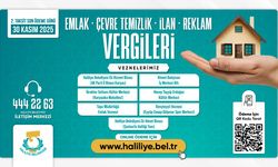 Haliliye Belediyesi duyurdu: son gün 30 kasım