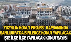 Urfa'da hangi ilçede kaç konut yapılacak?