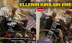 Skandal! Eldiven takıp yaşlı amcayı dövdü