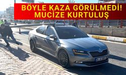 Sürücü kafasından ağır darbe aldı..